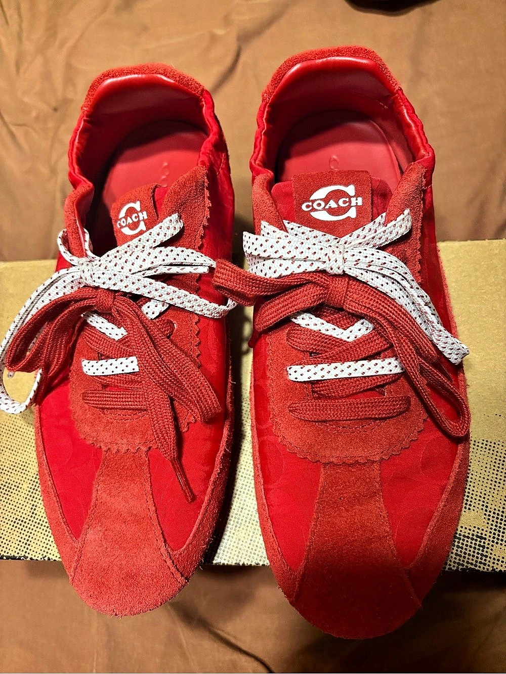 Coach Citysole Runner Sneaker Red & White